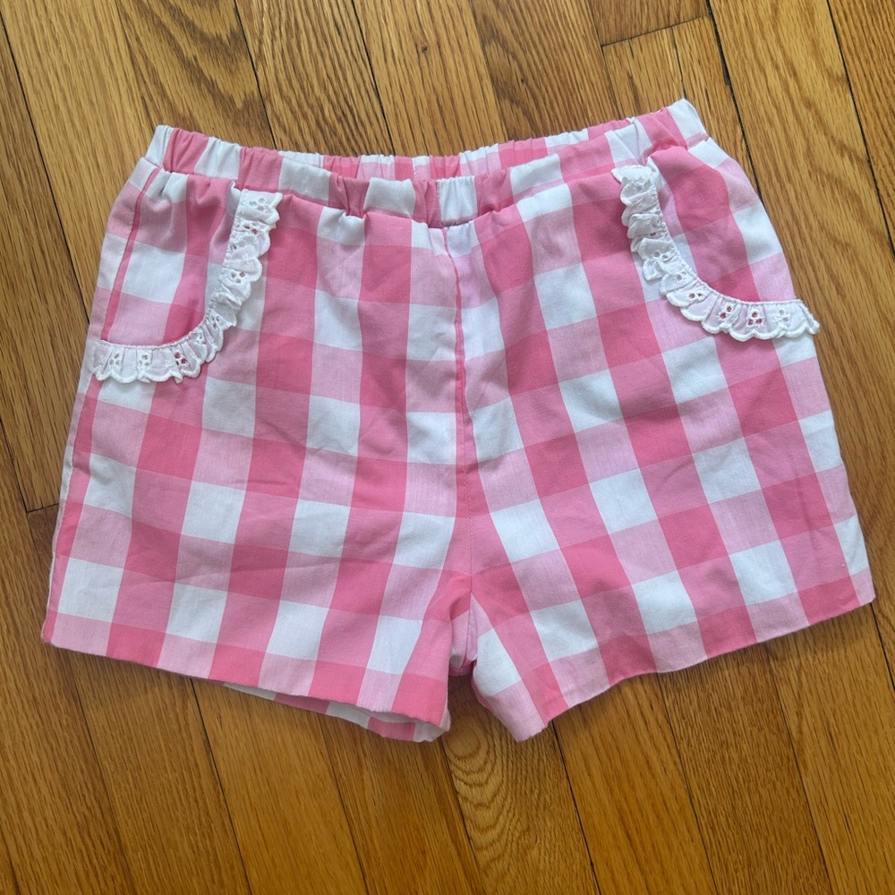 Beaufort Bonnet Pink and White Checkered Shorts